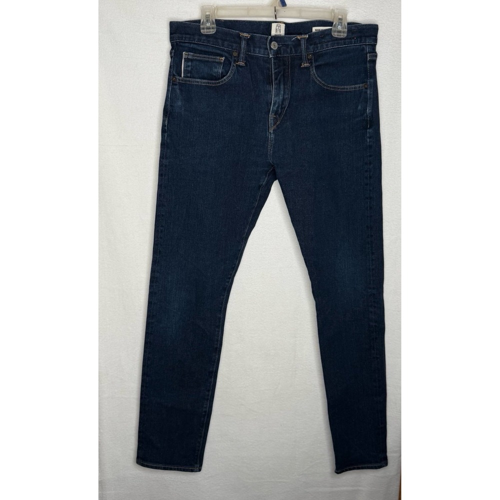 KATO Hiroshi Kato The Scissors Slim‎ Tapered Indigo Raw Jeans Men's Size 33 EUC